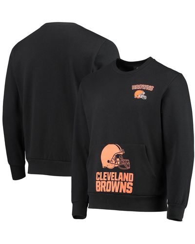 FOCO Cleveland Browns Pocket Pullover Sweater - Black