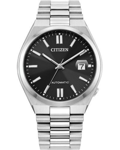 Citizen Tsuyosa Automatic Stainless Steel Bracelet Watch 40mm - Gray
