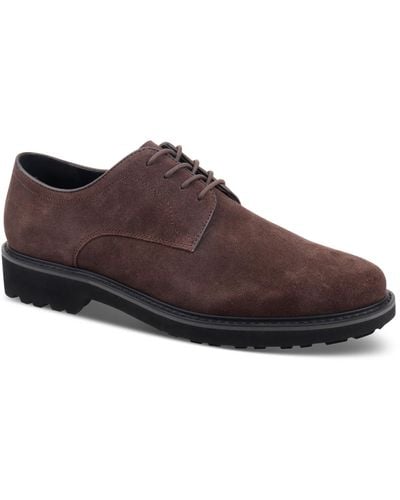 INC International Concepts Callan Lace-up Derby Shoes - Brown