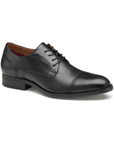 Johnston & Murphy Hawthorn Cap Toe Dress Shoes - Black
