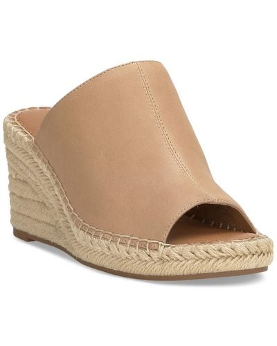 Lucky Brand Cabriah Espadrille Wedge Heel Sandals - Natural