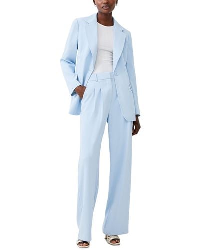 French Connection Harry Wide-leg Suiting Pants - Blue