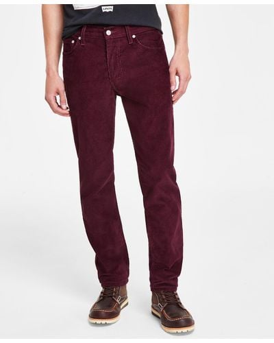 Levi's 511 Slim-fit Corduroy Pants - Red