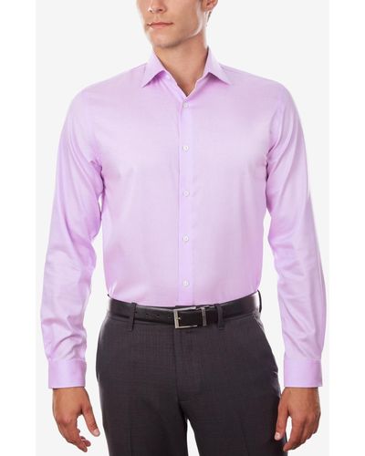 Michael Kors Regular Fit Airsoft Non-iron Performance Dress Shirt - Purple