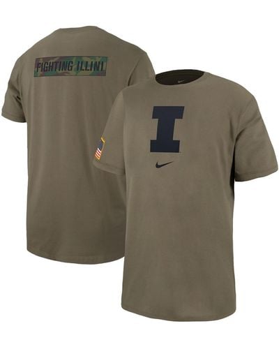 Nike Illinois Fighting Illini Military-inspired Pack T-shirt - Green