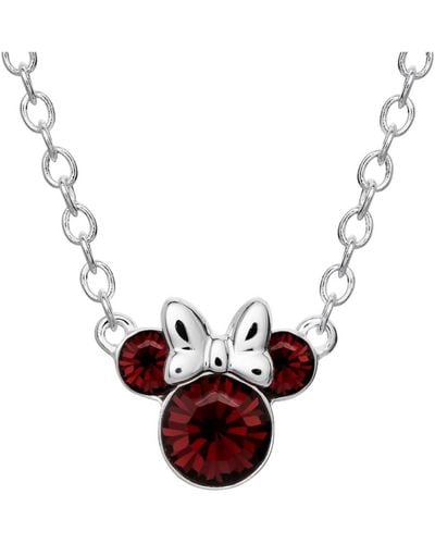 Disney Minnie Mouse Birthstone Necklace - White