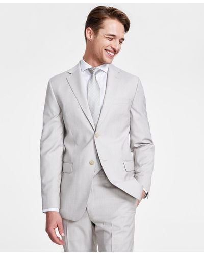 DKNY Modern-fit Neat Suit Separate Jacket - White