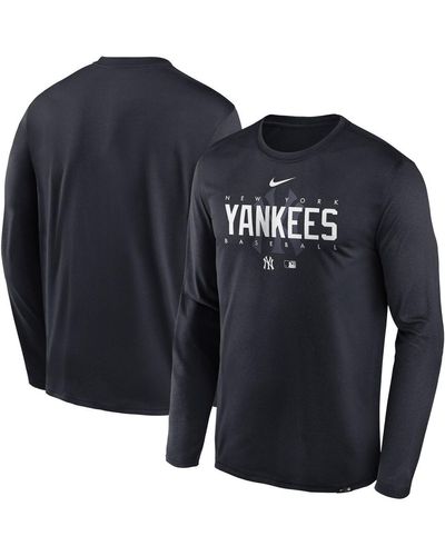Nike Los Angeles Dodgers Authentic Collection Team Logo Legend Performance Long Sleeve T-shirt - Blue