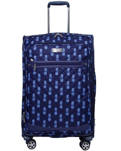 Jessica Simpson Cactus Printed 29 Hardside Spinner Suitcase in Blue