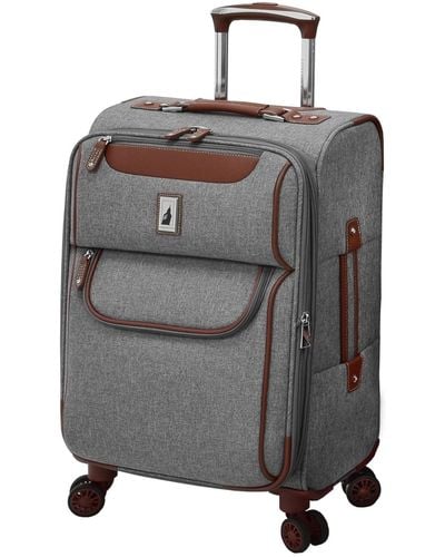 London Fog Westminster 20" Expandable Carry-on Spinner - Gray
