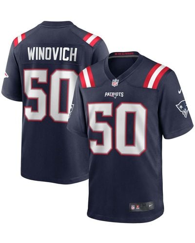 Nike Chase Winovich New England Patriots Game Player Jersey - Blue