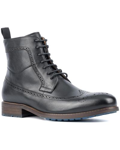 Vintage Foundry Leather Everard Boots - Black