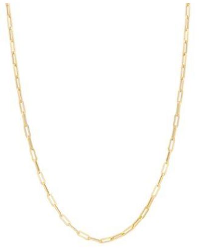 Macy's Paperclip Link Chain Necklace Collection 16 20 In 14k Gold - Metallic
