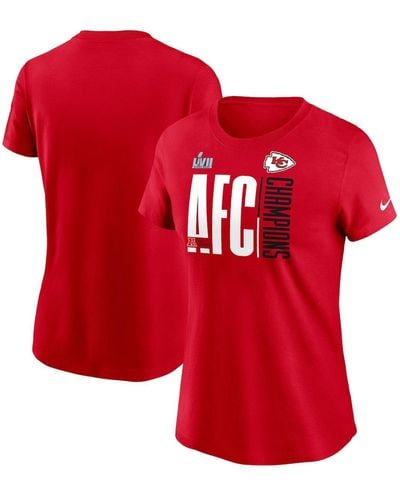 Nike Kansas City Chiefs 2022 Afc Champions Iconic T-shirt - Red