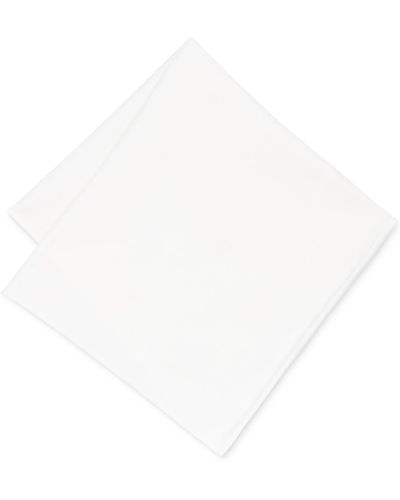 Con.struct Ceremony Solid Pocket Square - White