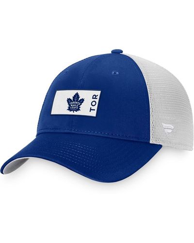 Fanatics Toronto Maple Leafs Authentic Pro Rink Trucker Snapback Hat - Blue
