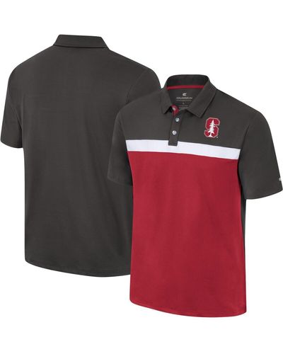 Colosseum Athletics Stanford Cardinal Two Yutes Polo Shirt - Black