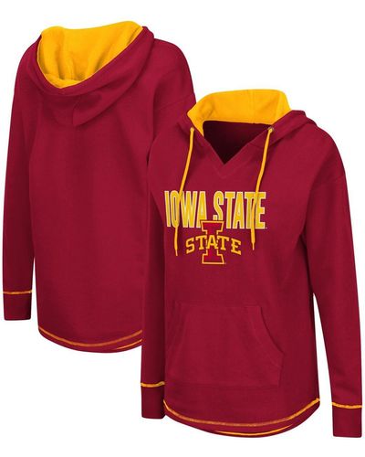 Colosseum Athletics Iowa State Cyclones Tunic Pullover Hoodie - Red