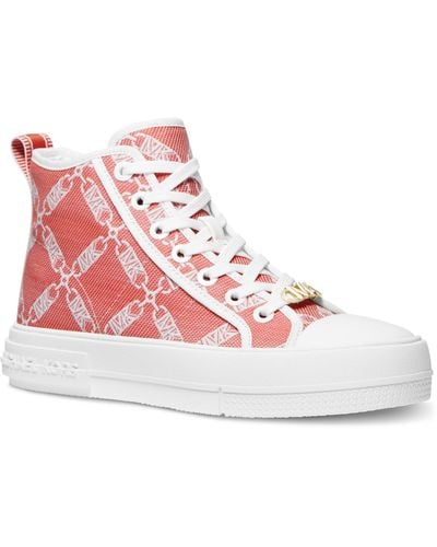 Michael Kors Michael Evy High Top Sneakers - Pink