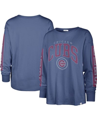 '47 Chicago Cubs Statement Long Sleeve T-shirt - Blue