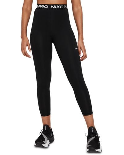 Nike Pro 365 High-waisted 7/8 Mesh Panel leggings - Black