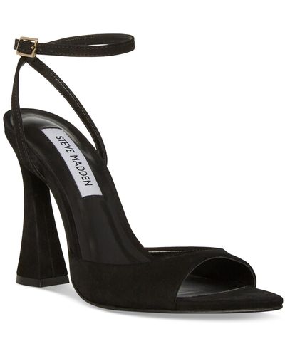 Steve Madden Beki Two-piece Flare-heel Sandals - Black