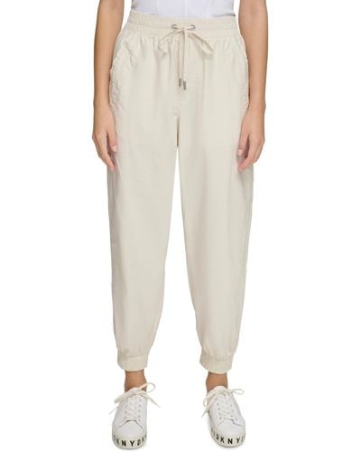 DKNY Tie-waist Pull-on jogger Pants - Natural