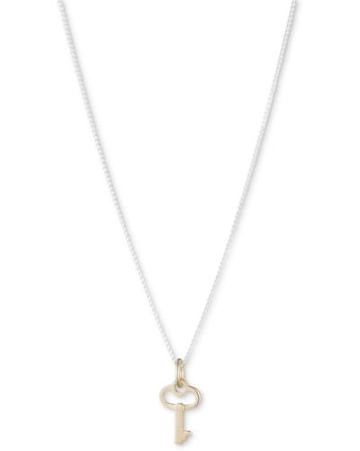 Ralph Lauren Lauren Key Pendant Necklace - White