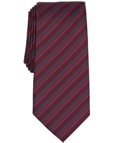 Alfani Vinton Stripe Tie - Purple