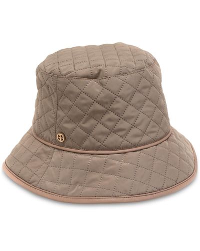 Giani Bernini Quilted Rain Bucket Hat - Natural