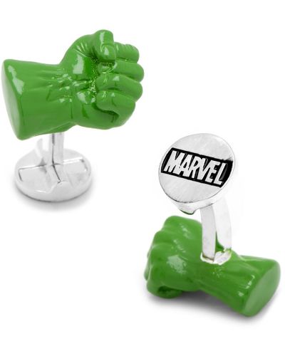 Cufflinks Inc. 3d Hulk Fist Cufflinks - Green