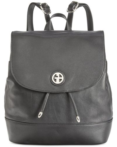 Giani Bernini Nappa Leather Backpack, Only At Macy's - Black