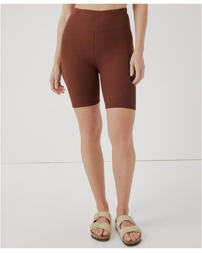 Pact On The Go-to Rib Bike Short - Brown