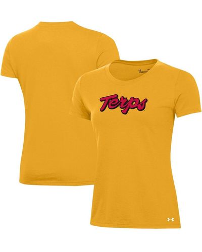 Under Armour Maryland Terrapins Script Out T-shirt - Yellow