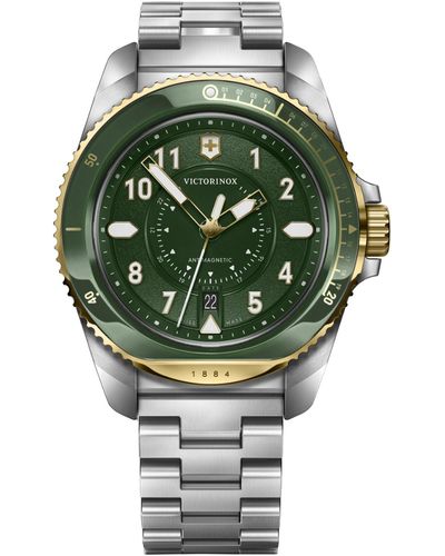 Victorinox Swiss Journey 1884 Stainless Steel Bracelet Watch 43mm - Green