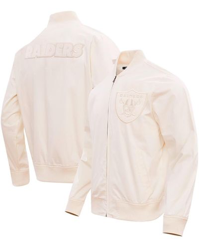 Pro Standard Las Vegas Raiders Neutral Full-zip Jacket - White