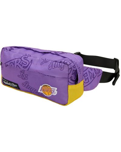 Mitchell & Ness Los Angeles Lakers Team Logo Fanny Pack - Purple