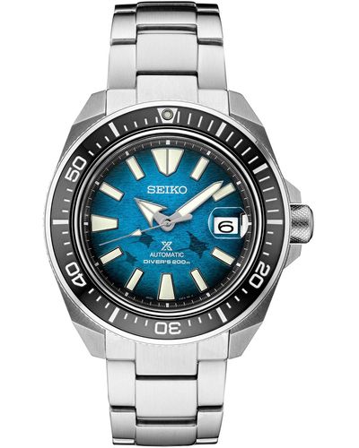 Seiko Automatic Prospex Manta Ray Diver Stainless Steel Watch 44mm, A Special Edition - Blue
