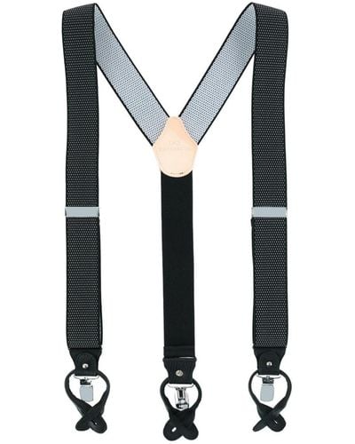 Trafalgar Napier Elastic Convertible End Suspenders - Black