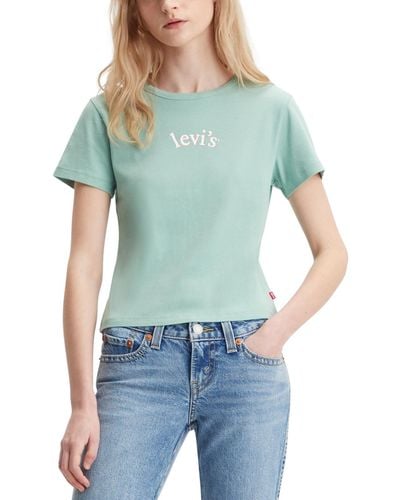 Levi's Graphic Rickie Cotton Short-sleeve T-shirt - Blue