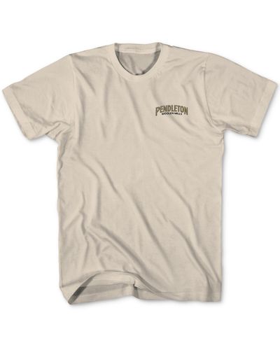 Pendleton Horseshoe Crewneck Short Sleeve Graphic T-shirt - White