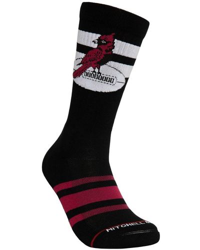 Mitchell & Ness And Arizona Cardinals Lateral Crew Socks - Black