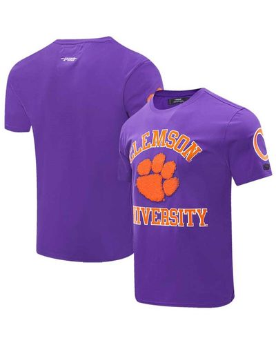 Pro Standard Clemson Tigers Classic Stacked Logo T-shirt - Purple