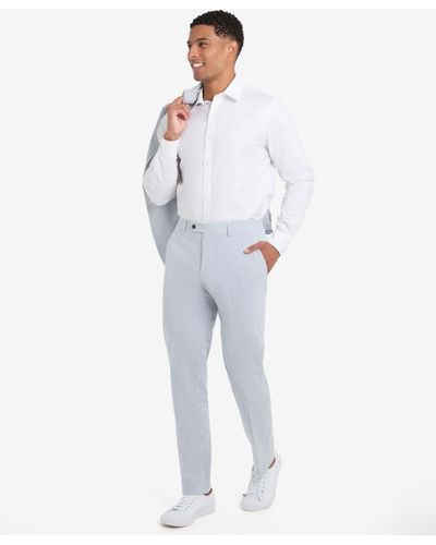 Tommy Hilfiger Modern-fit Solid Cotton Pants - Blue