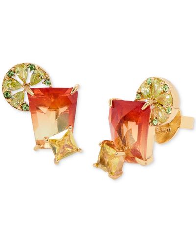 Kate Spade Gold-tone Sweet Treasures Stud Earrings - Orange