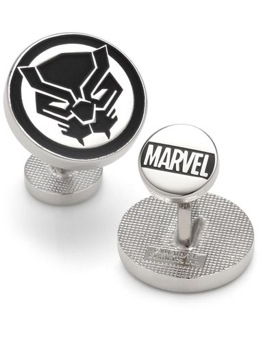 Marvel Black Panther Mask Cufflinks - Metallic