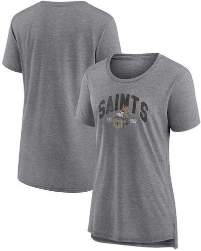 Fanatics New Orleans Saints Drop Back Modern T-shirt - Gray
