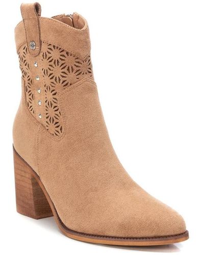 Xti Ankle Boots By - Natural