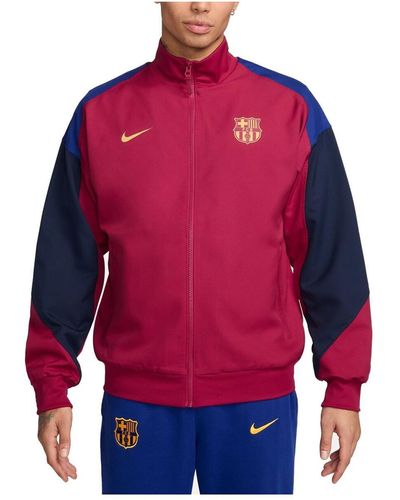 Nike Barcelona 2023/24 Drac Pack Strike Anthem Performance Full-zip Jacket - Red