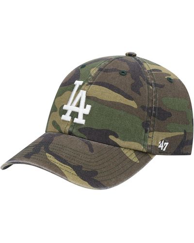 '47 '47 Los Angeles Dodgers Team Clean Up Adjustable Hat - Green
